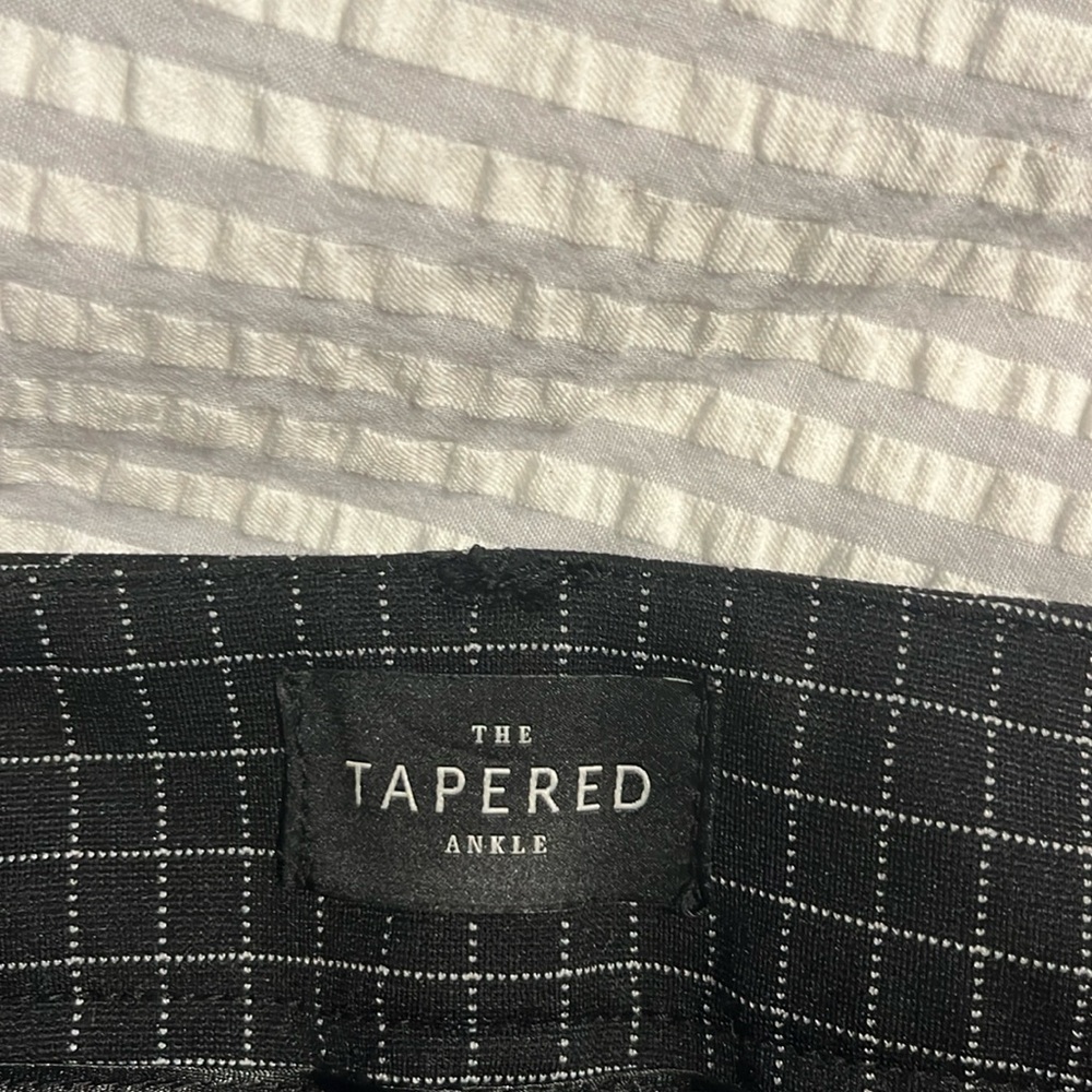WHBM black checked trousers.